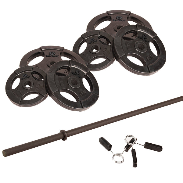 BodySport® Rubber Encased Weighted Bar Set