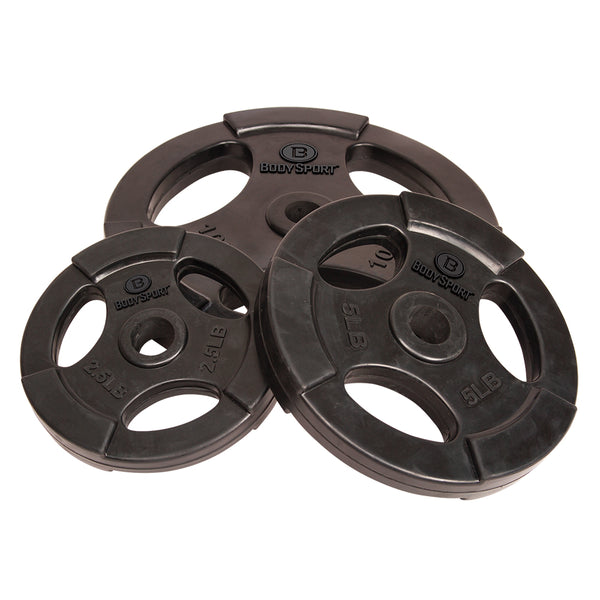 BodySport® Rubber Encased Weighted Bar Set