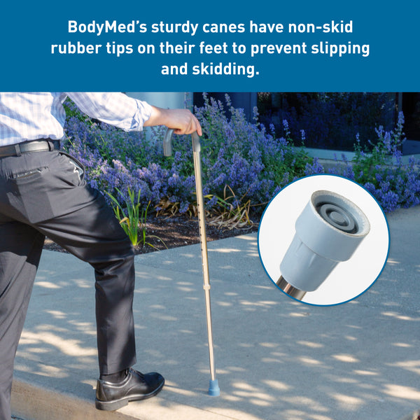 BodyMed&reg; Aluminum Adjustable Height Cane