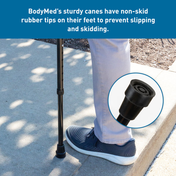 BodyMed&reg; Aluminum Adjustable Height Cane