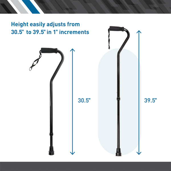 BodyMed&reg; Aluminum Adjustable Height Cane