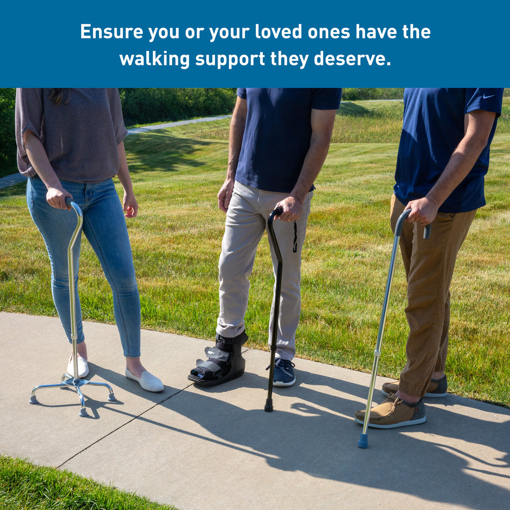 BodyMed® Aluminum Adjustable Height Quad Cane – BodySport®