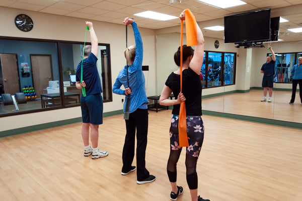 BodySport&reg; 4" Wide, Bulk Packaged Exercise Resistance Bands, Latex Free, 25 yd. Rolls
