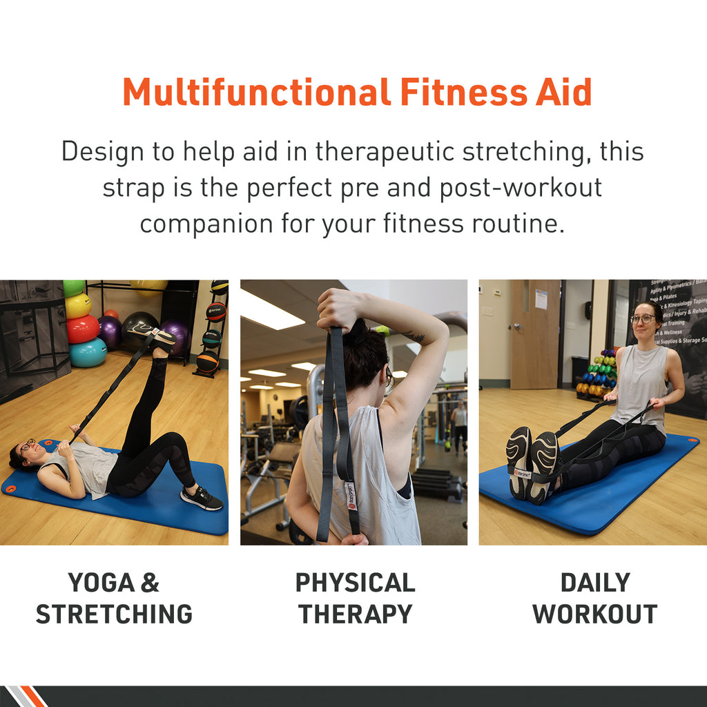 Do Anywhere Workout - Lower Body Stretching Strap Routine - Loudoun Sports  Therapy Center