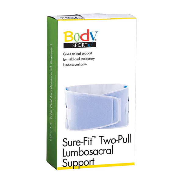 BodyMed&reg; Sure-Fit&trade; Two-Pull Lumbosacral Support with Durofoam