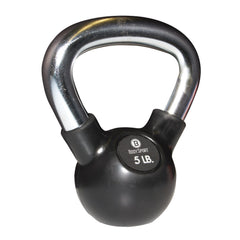 BodySport&reg; Rubber Chrome Kettlebells