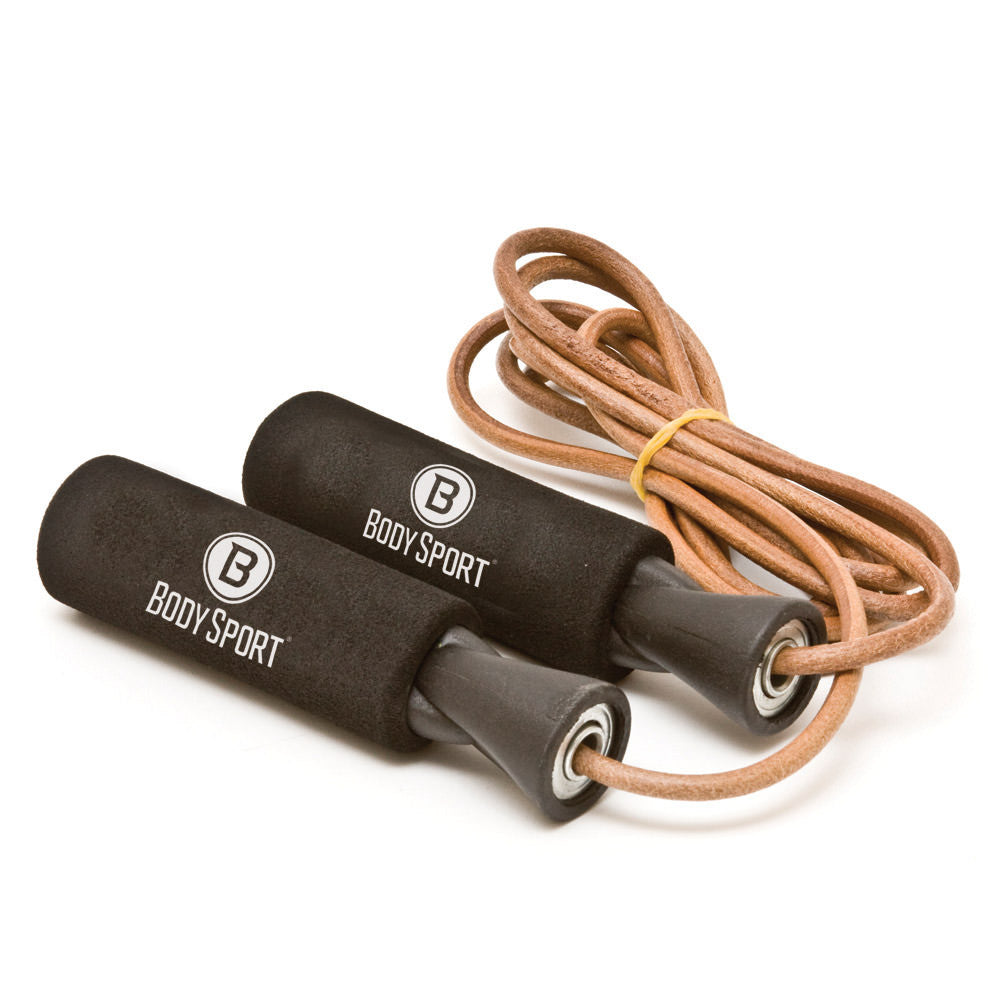 Body Sport ZZR184LSP Latex-Free Leather Speed Rope